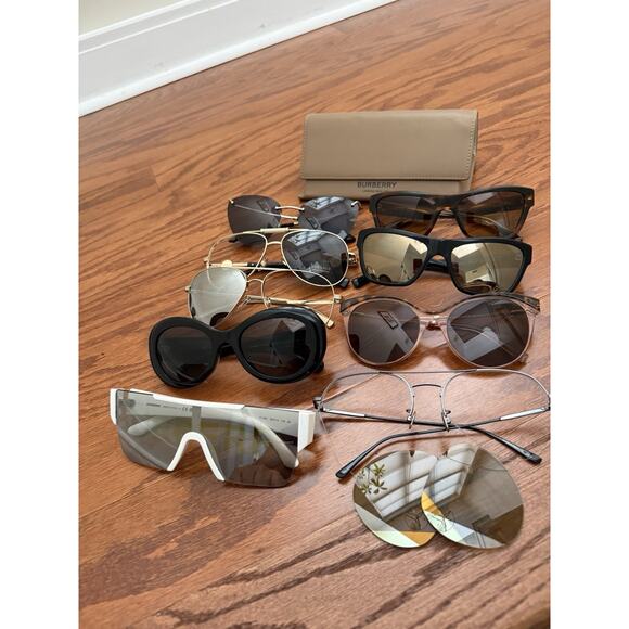 Lot 9 Designer Glasses Frames Parts Salvage Chanel Versace Tiffany Bottega main image 15